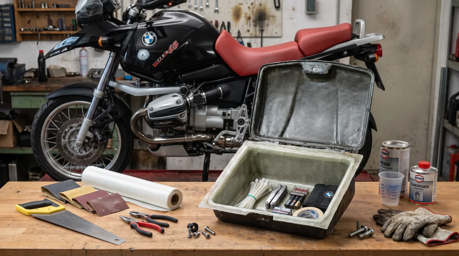 R 1150 GS: Mehr Platz im Werkzeugfach durch Eigenumbau